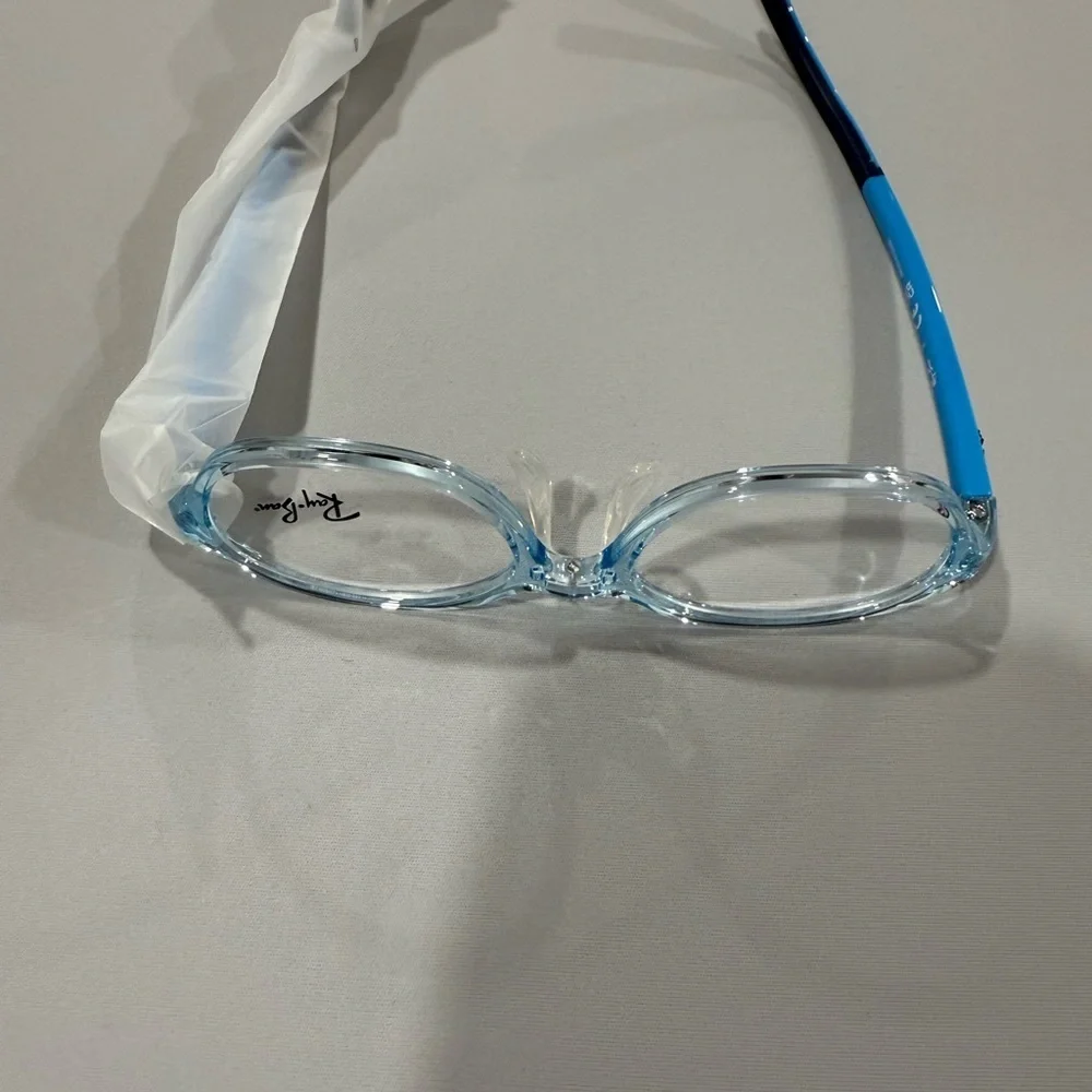 Ray-Ban Kids Jr Blue Clear Oval Eyeglasses